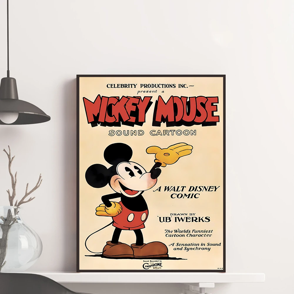 

1930 Mickey Mouse Poster Vintage Disney Movie Print Disney Character Mickey Print Classic Disney World Poster Home Decor Gift