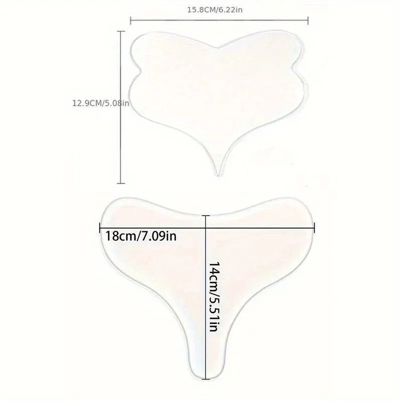 1PC Anti-Ageing Anti Wrinkle Chest Pad Reusable Silicone Transparent Brust Lifting Patch Wrinkles Remover Skin Care Tool