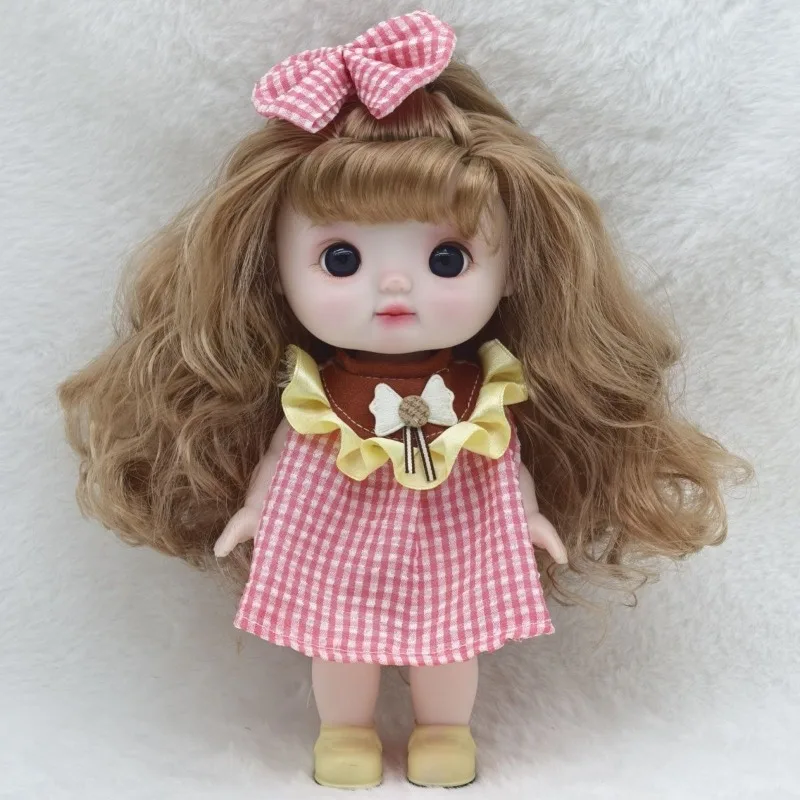 الدهون Bjd دمية 22 سنتيمتر متمحور دمية كبيرة كبيرة رئيس لطيف ألعاب الأطفال فتاة دمية مهرجان هدية الاطفال الدمى للفتيات اللعب منزل الطفل #5