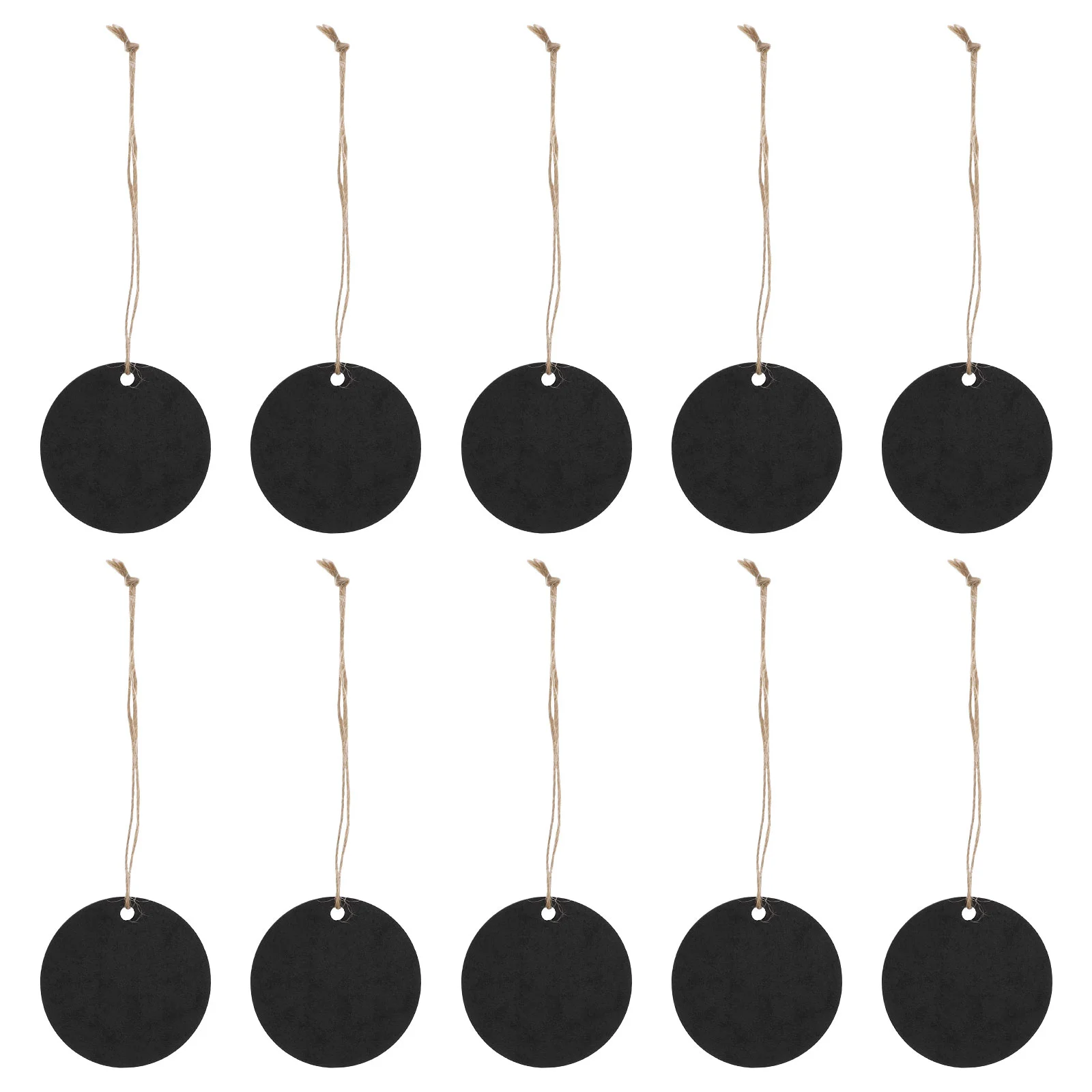 

10 Pcs Creative Decoration Reusable Chalkboards Mini Wooden Blackboard Outdoor Gift Oval Wedding Bamboo