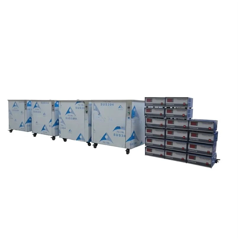 ثلاثة خزانات معدات التنظيف الصناعية منظف بالموجات فوق الصوتية لغسل الأجزاء المعدنية