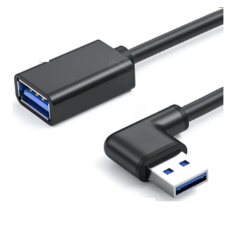 Extension Cable USB 3.0 Male to Female Right Angle 90 Degree USB Adapter UP/Down/Left/Right Cabo USB 2M 1.5M