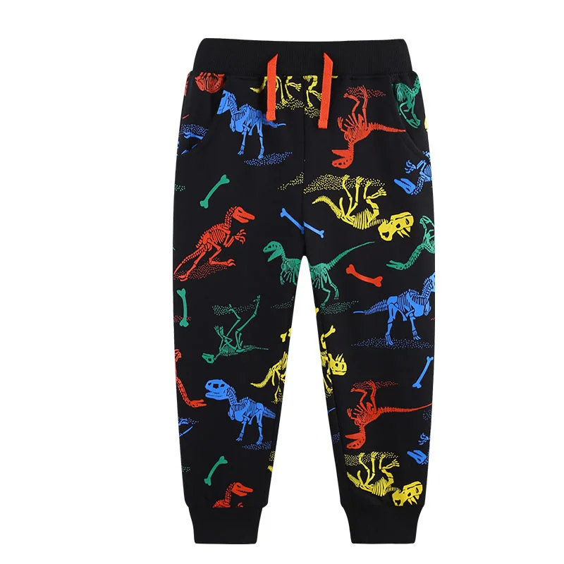 

Jumping Meters 2-7T Dinosaurs Long Pants Boys Sweatpants Animals Girls Full Length Children's Clothes Drawstring Kids Trousers