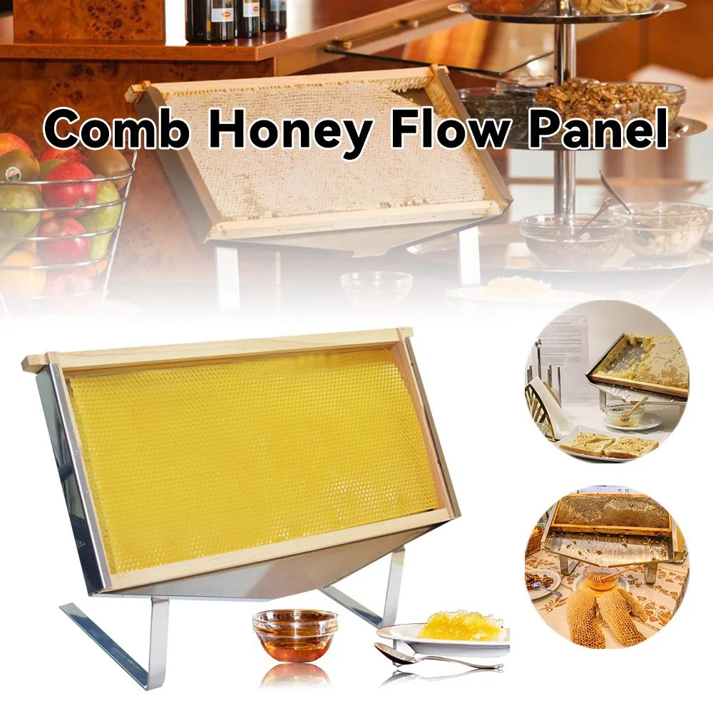 Stainless steel honeycomb panel honeycomb flow honey stand household honey flow jar honey flow stand honey tray stand tool