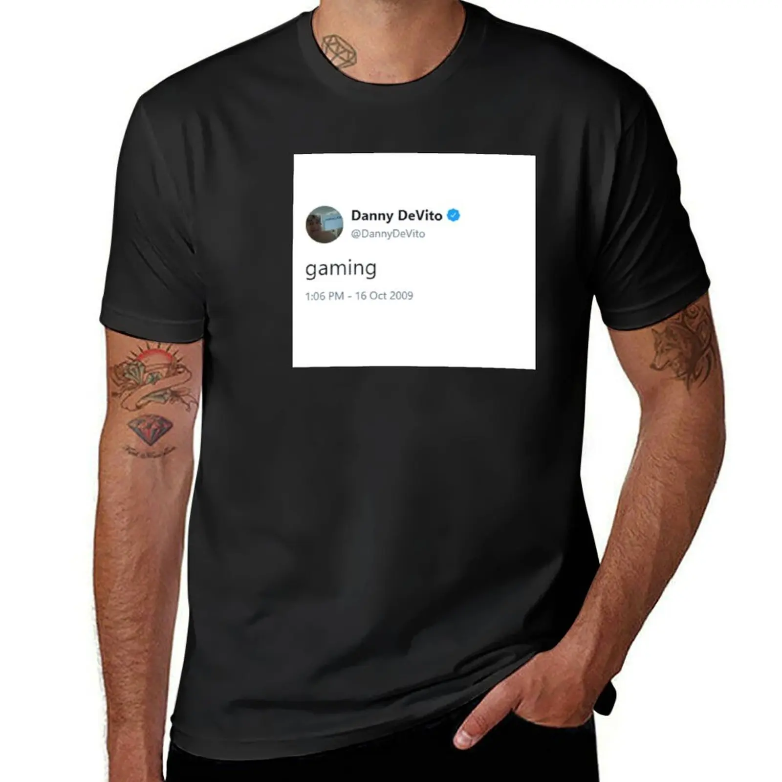 Danny Devito Gaming Tweet T-Shirt oversizeds plus sizes tshirts for men