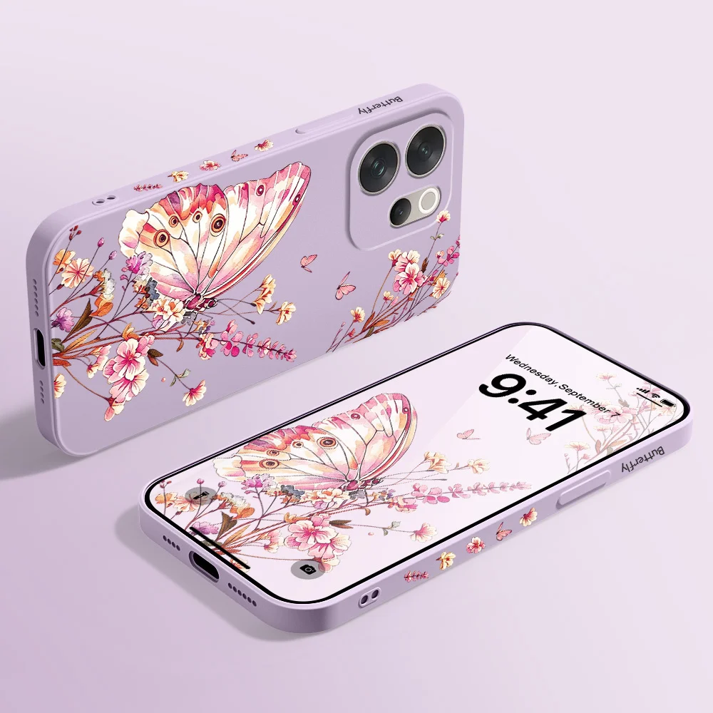Butterfly Sprig Phone Case For Vivo V70 V70E V60 V60E V50 V50E V40 V40E V30 V30E V29 Lite V29E V27 V27E V25 V25E Pro Cover view 4