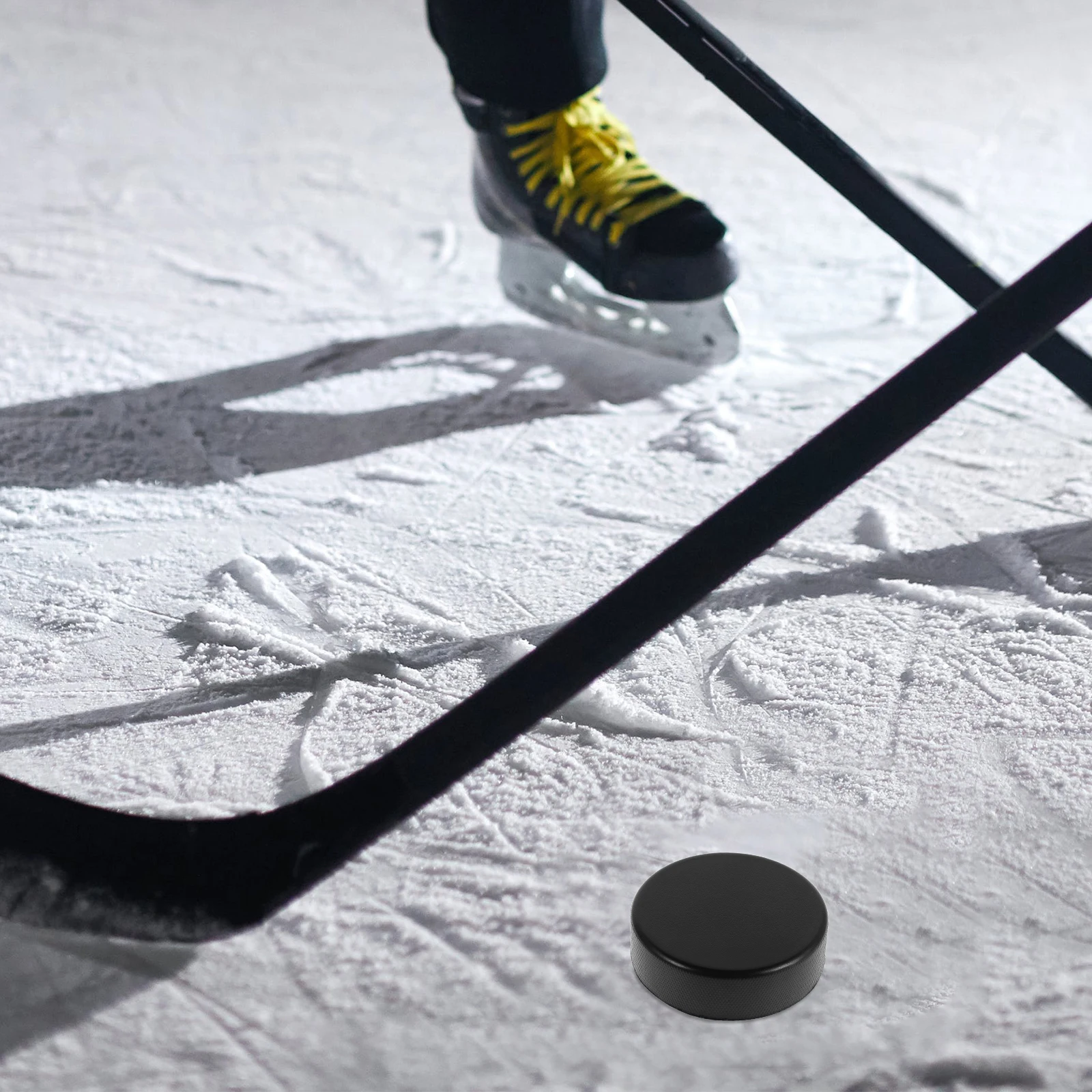 

20pcs Training Ice Hockey Pucks Durable PU Lightweight Kids Toys Practice Set Black Replacement