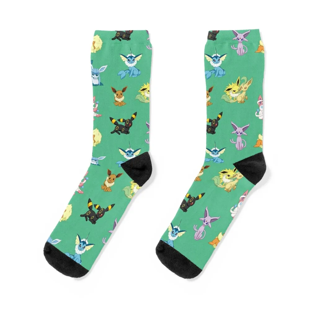 

Eeveelutions Tile Socks Stockings man moving stockings Socks Woman Men's
