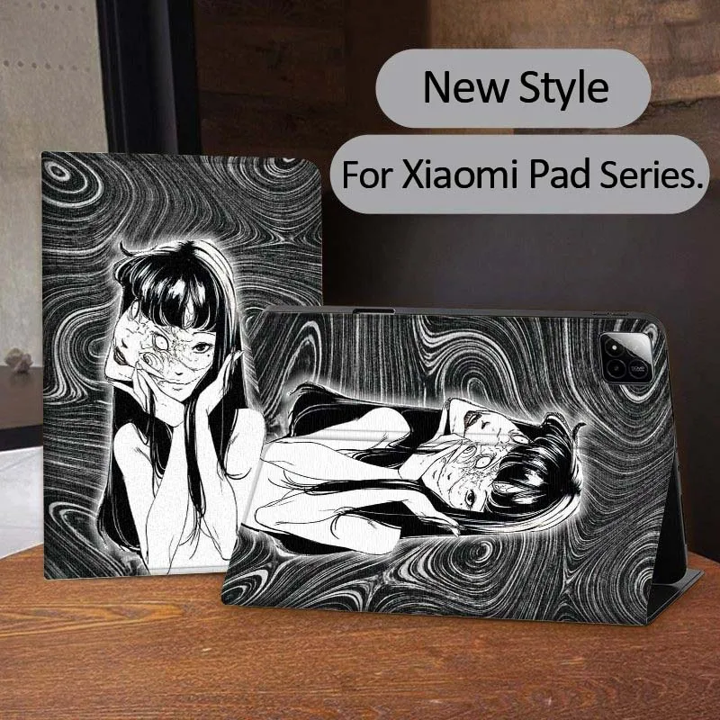 

Junji Ito Tomie Kawakami Anime For Xiaomi Redmi Mi Pad 4 5 6 6s 7 7s SE Pro 2 11 Plus Max 12.4 11 11.2 12.5 8.7 inch Tablet Case