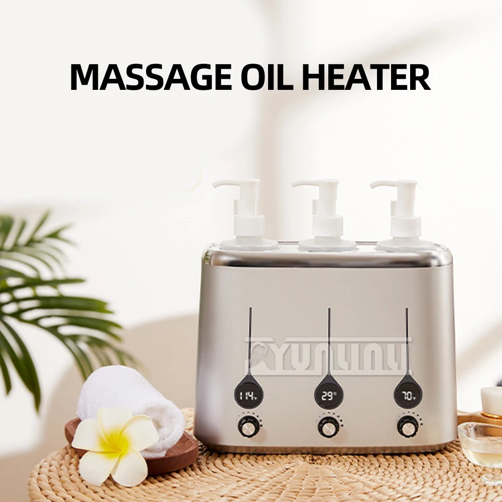 Oil Bottle Warmer Heater LED Screen spa equipment for Salon SPA Massage Hotel Single Bottle Adjustable Temperature Oil Heater