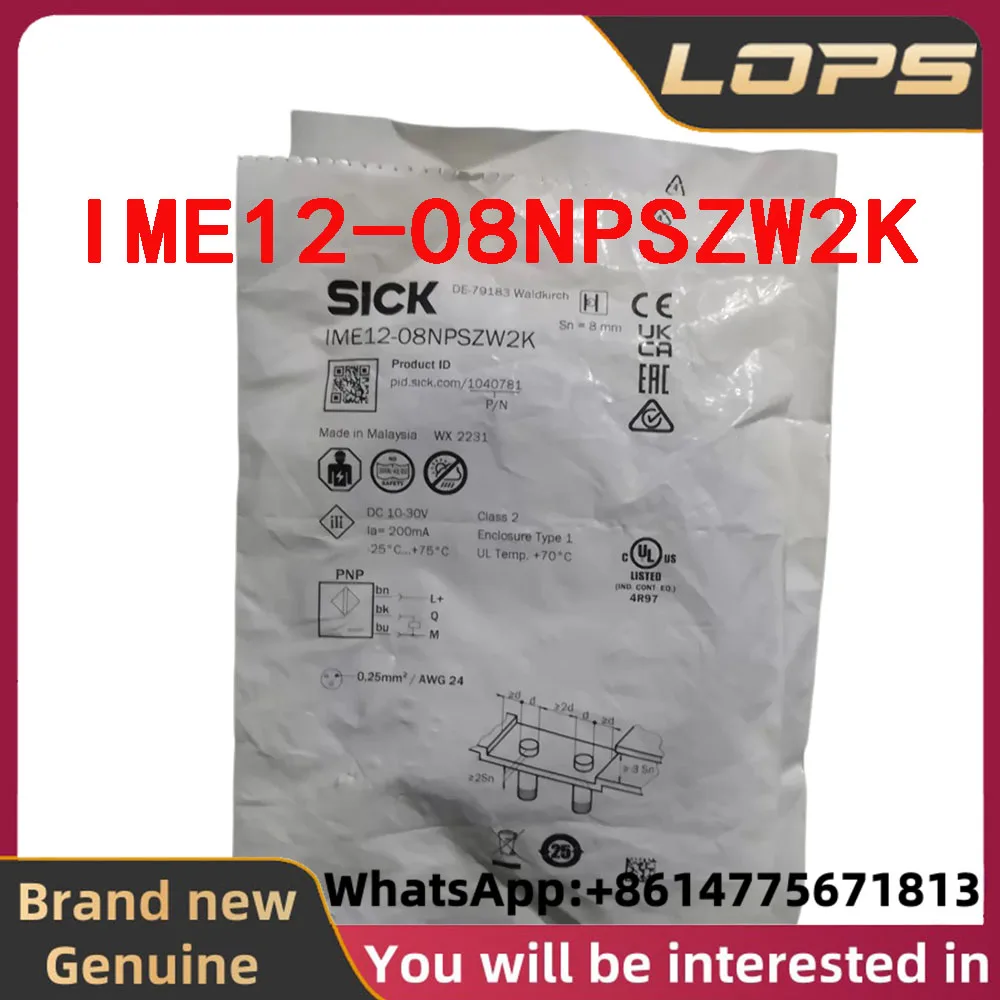 IME12-08NPSZW2K Brand new original SICK Item No. 1040781 Proximity sensor in stock, welcome to consult