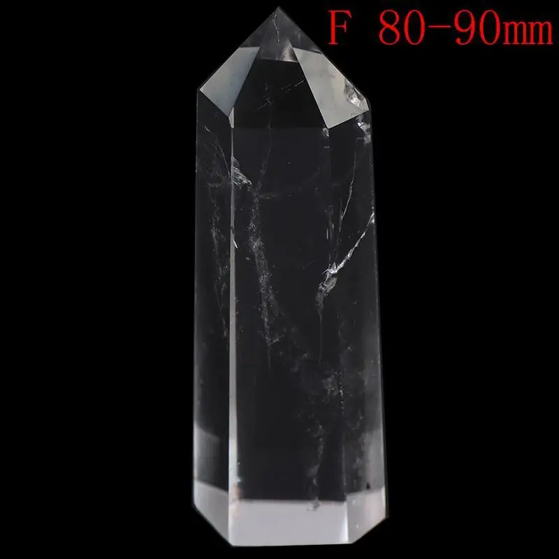 Natural Crystal Quartz Point 50-80mm Hexagonal Prisms 1pcs 80-90mm Crystal Clear Quartz Transparency Quartz Point Stone