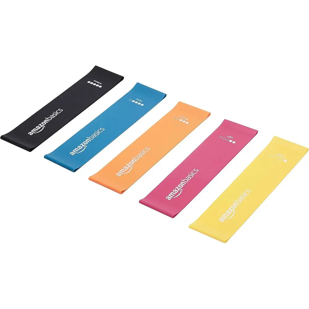 

Resistance Bands for Fitness, Strength, Stretching, 5 Sets, Multicolored