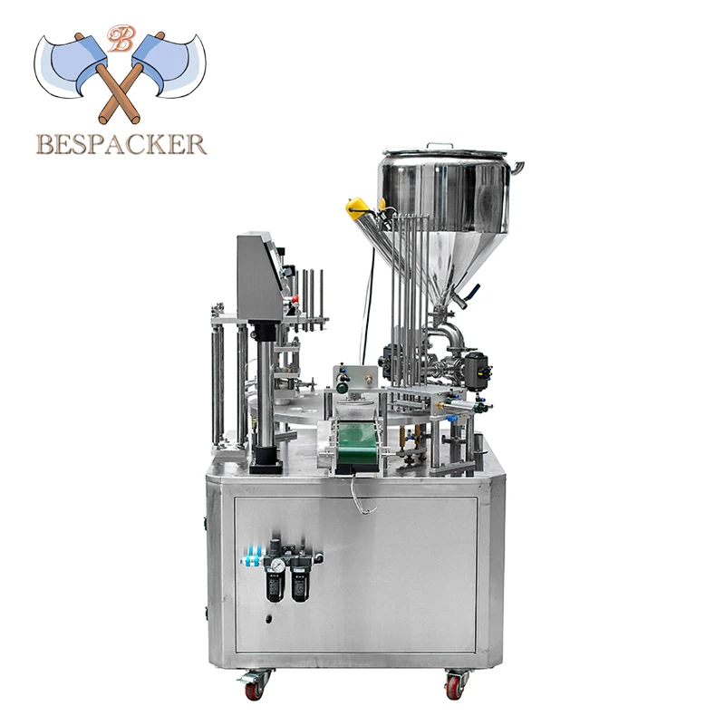 Bespacker XBG-900 Automatic Plastic Cup Yogurt Mineral Water Filling Sealing Machine