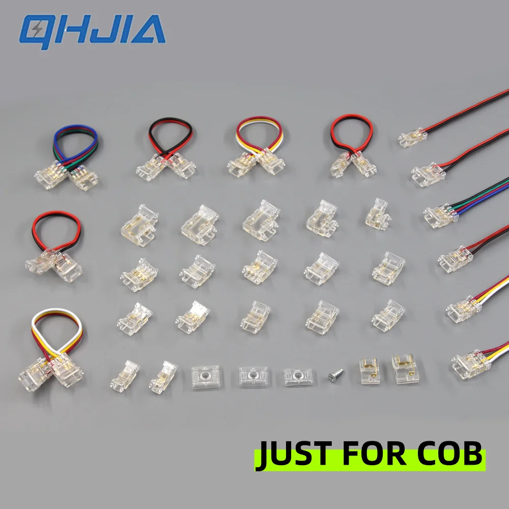 COB-LED-Streifenverbinder, Lichtstreifen-Drahtverbinder, 2/3/4 Pin für 5/8/10 mm Breite