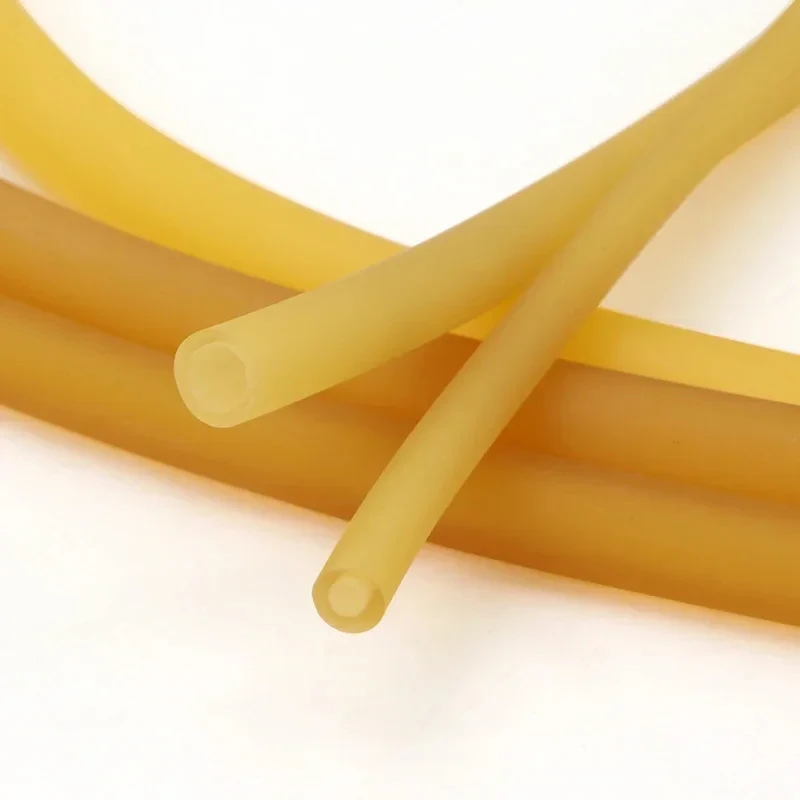 1M Nature Latex Rubber Hoses ID 2 3 4 5 6 7 8 9 12mm High Resilient Elastic Surgical Medical Tube Slingshot Catapult Yellow