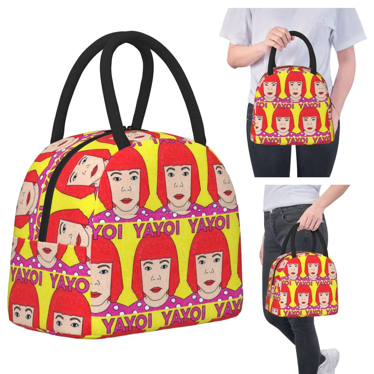 

Yayoi Kusama Abstract Painting Lunch Bags Insulated Bento Box Lunch Tote Picnic Bags Thermal Bag for Woman Children Office