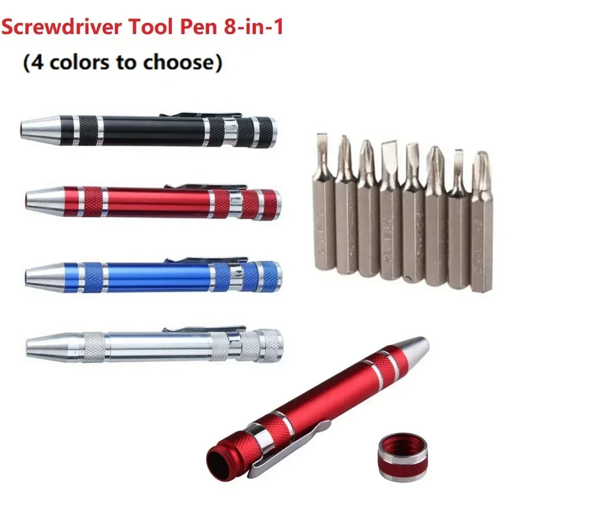 Brand New Hot Sale Practical Screwdriver Pen Tool Multi-Function Repair Tool With 8pcs Screwdriver Bits 45#Steel