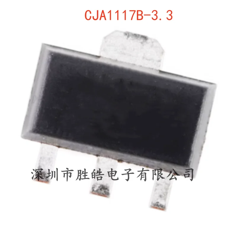 (10PCS)  NEW   CJA1117B-3.3   3.3V 1A   Low Differential Voltage Linear Regulator    SOT-89   CJA1117B-3.3   Integrated Circuit