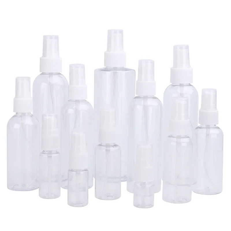 Flcopropriété pulvérisateur portable en plastique transparent, mini bouteille, échantillons de cosmétiques africains, tubes à essai, flacons fins pour voyage, 150ml, 200ml, 250ml