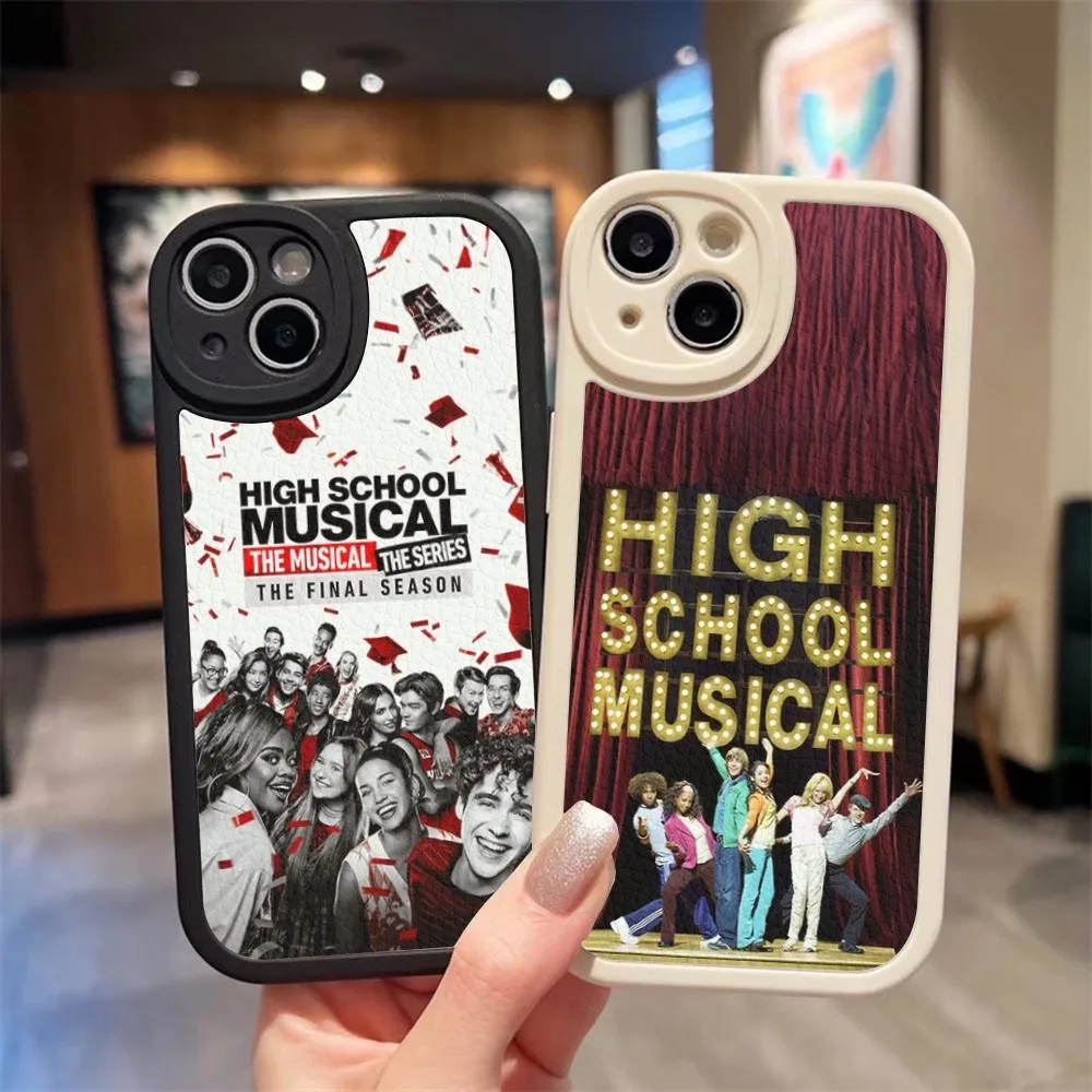 High School Musical Phone Case For Iphone 15 14 13 Pro Max 12 11 Mini X Xr Xs 7 8 Puls Lambskin Silicone Cover