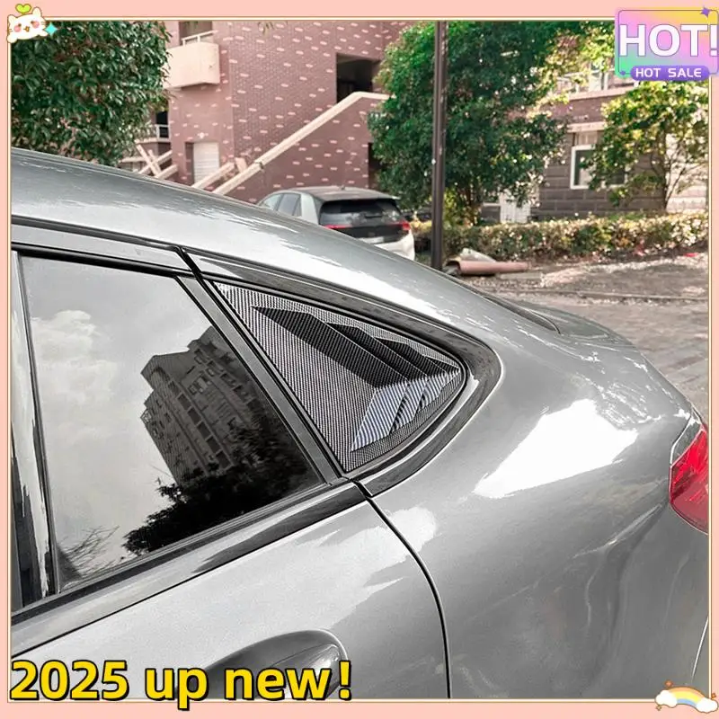 

Car Rear Triangular Window Louvers Shutters Blinds Cover Trim For Mercedes-Benz GLC Coupe C253 2016-2022 Carbon Fiber Pattern
