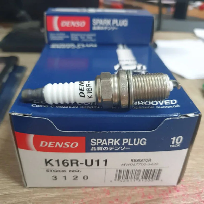 4/6Pcs K16R-U11 3120 DENSO Spark Plug for TOYOTA COROLLA YARIS HYUNDAI ACCENT ELANTRA SANTA TUCSON SONATA KIA RIO OPIRUS SORENTO