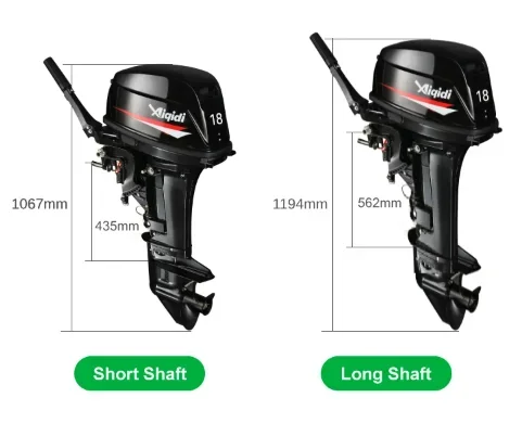 Motore fuoribordo AIQIDI Popolare 18HP 2 tempi Raffreddamento ad acqua Maniglia inclinabile Motore fuoribordo per yacht