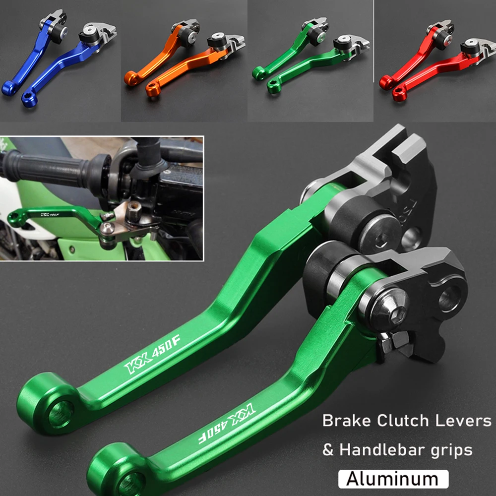 

For kawasaki KX450F KX450 F KX 450F KX 450 F 2006-2012 2011 2010 2009 Dirt Bike Motorcycle Pivot Clutch Brake Lever Handle Grips