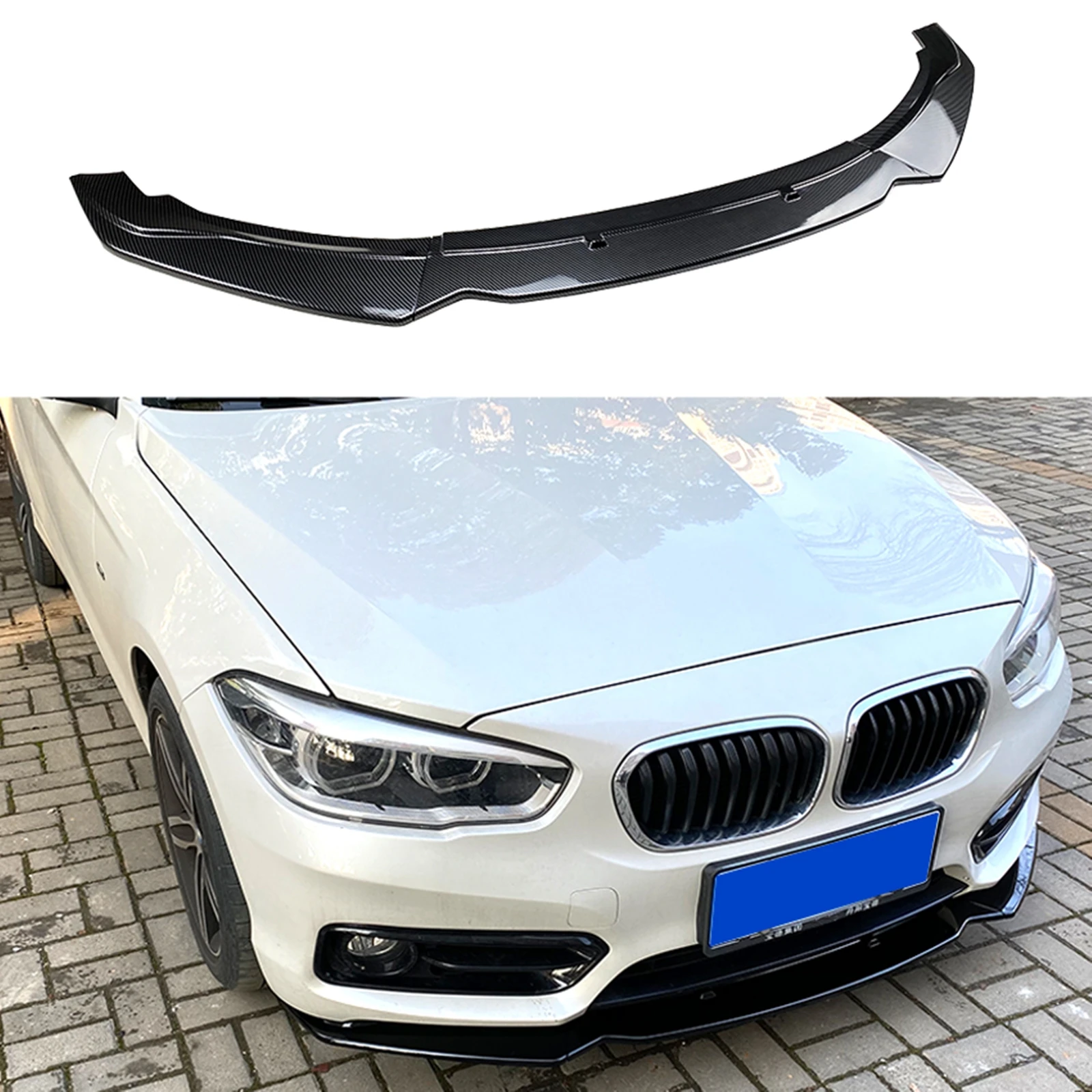 

Car Front Spoiler Lip Bumper Lower Splitter Strip Trim For BMW 1 Series F20 F21 116i 118i 120i 2015-2019