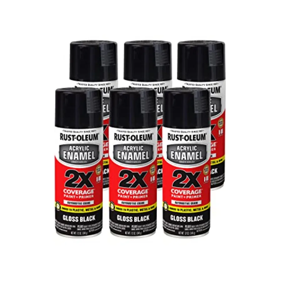 

271903-6PK Acrylic Enamel 2X Spray Paint 6 Pack