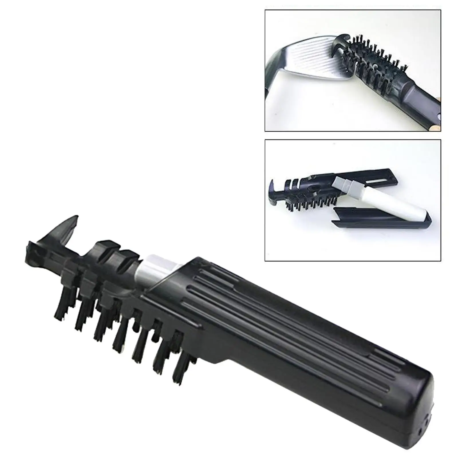 

Щетка для чистки клюшек для гольфа с распылителем, нейлоновые пластиковые щетинки для ухода за рукоятками и канавками клюшек