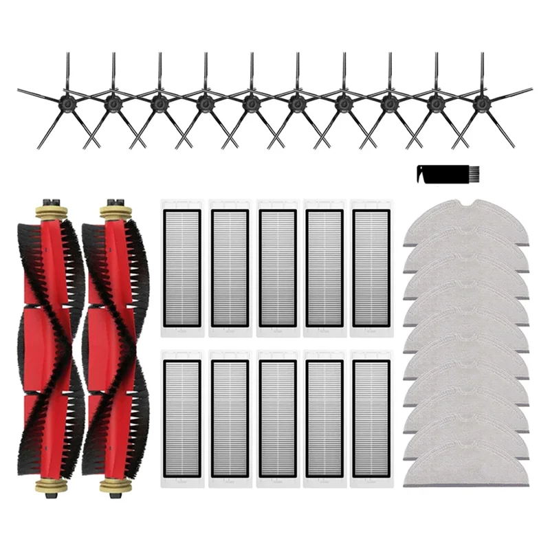 

R1-For Roborock S5 / S5 Max / S6 / S6 Maxv / S6 Pure / E4 / E5 / S51 / S52 / S55 Roller Side Brush Filter Mop Spare Parts