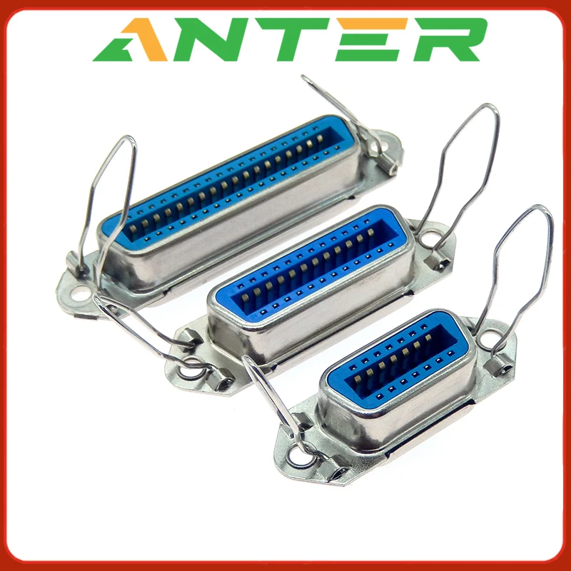 1PCS 57 series coaxial connector female CN14/24/36/50P ribbon computer printer cable mounting adapter,