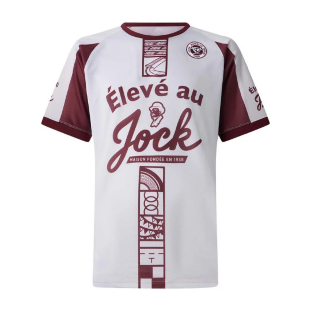 Camiseta de rugby local Union Bordeaux Bègles 25-26, camiseta deportiva de secado rápido para hombre, ropa para niños, camiseta Y2K para mujer