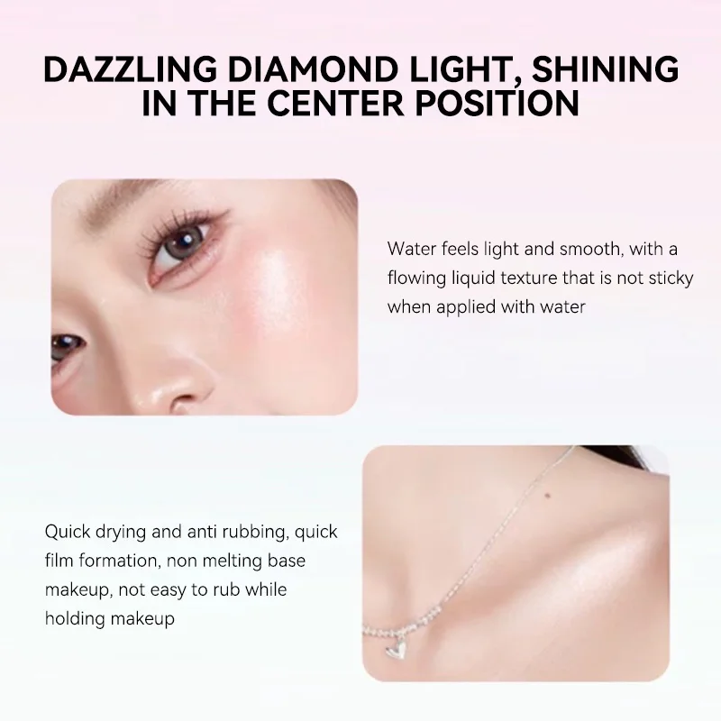 KAKASHOW vloeibare markeerstift - lichtgewicht formule op waterbasis, niet plakkerig, sprankelend diamanteffect, geen glitter fallout