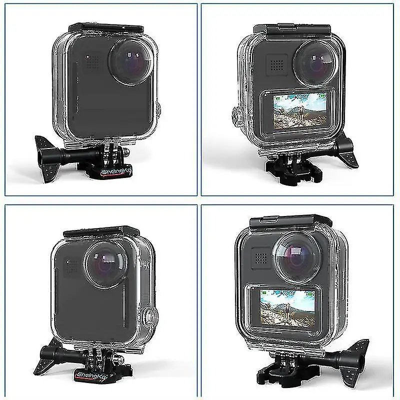 For GoPro MAX panoramic sports camera underwater protective cover waterproof case frame submarine diving protection shell