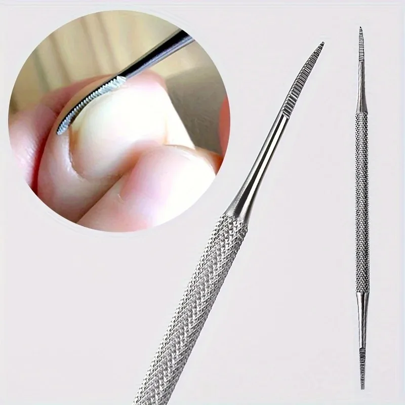 

Professional Stainless Steel Nail Lifter and File, Dual-Headed Toenail Cleaner, Pedicure Tools for Toenail Fungus/Dirt Removal