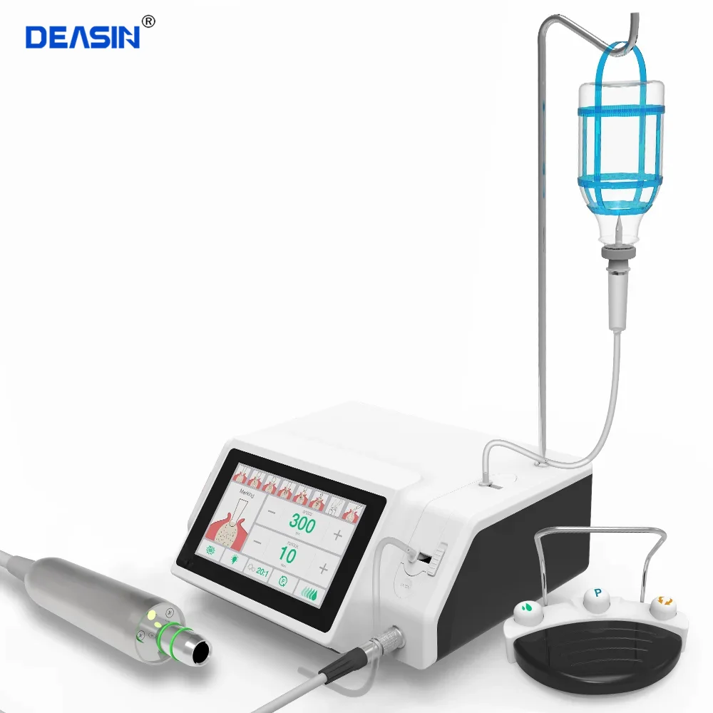 Dental Implant Motor with LED 20:1 Contra Angle Handpiece Touch Screen Professional Surgical Brushless Drill Implant Unit Machin