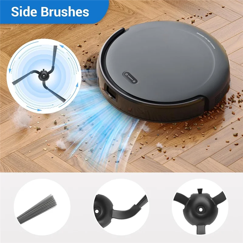 ABUS-22-Pack Replacement Parts Compatible With Eufy C10 Robot Vacuum Accessory Kit, Roller Brush HEPA Filter, Side Brush