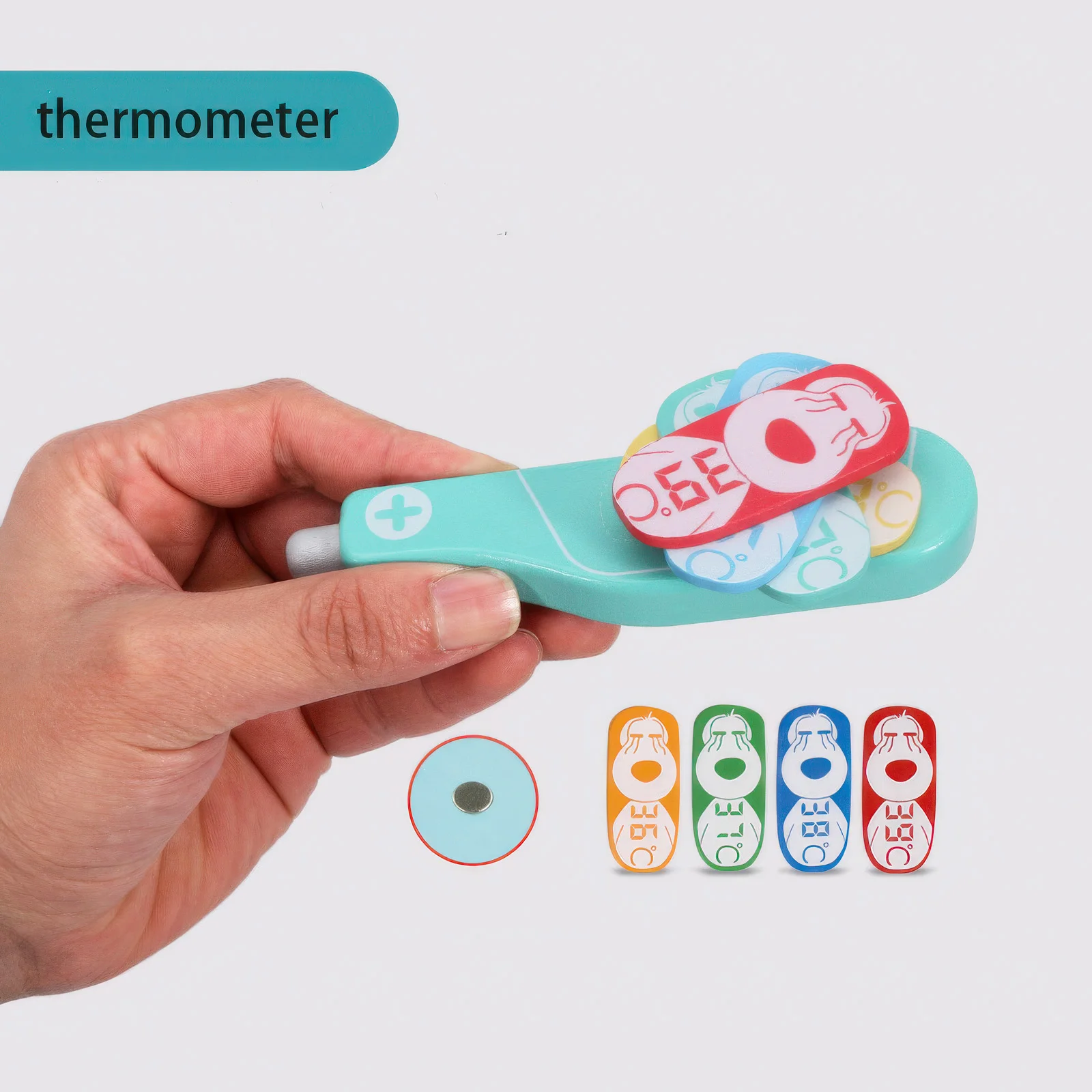 子供用木製お医者さんセット、キッズごっこ遊びおもちゃ、医療キット、男の子と女の子のための病院ごっこ遊びおもちゃ