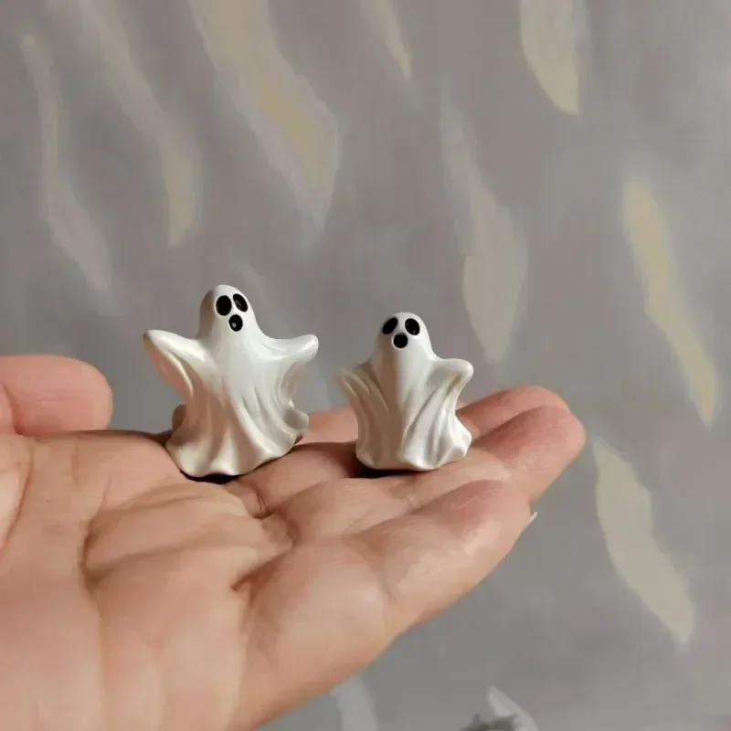 10 Pcs Halloween ghost/fairy garden gnome owls/moss terrarium home desktop decor/crafts/bonsai/doll house/miniatures