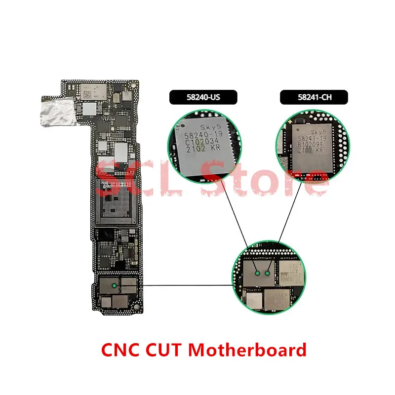 CNC CUT Motherboard For lPhone 12 Pro max 4G 5G Logic Board Polishing CPU AP RF Board IPhone12 Mini Switching CPU Baseband Swap