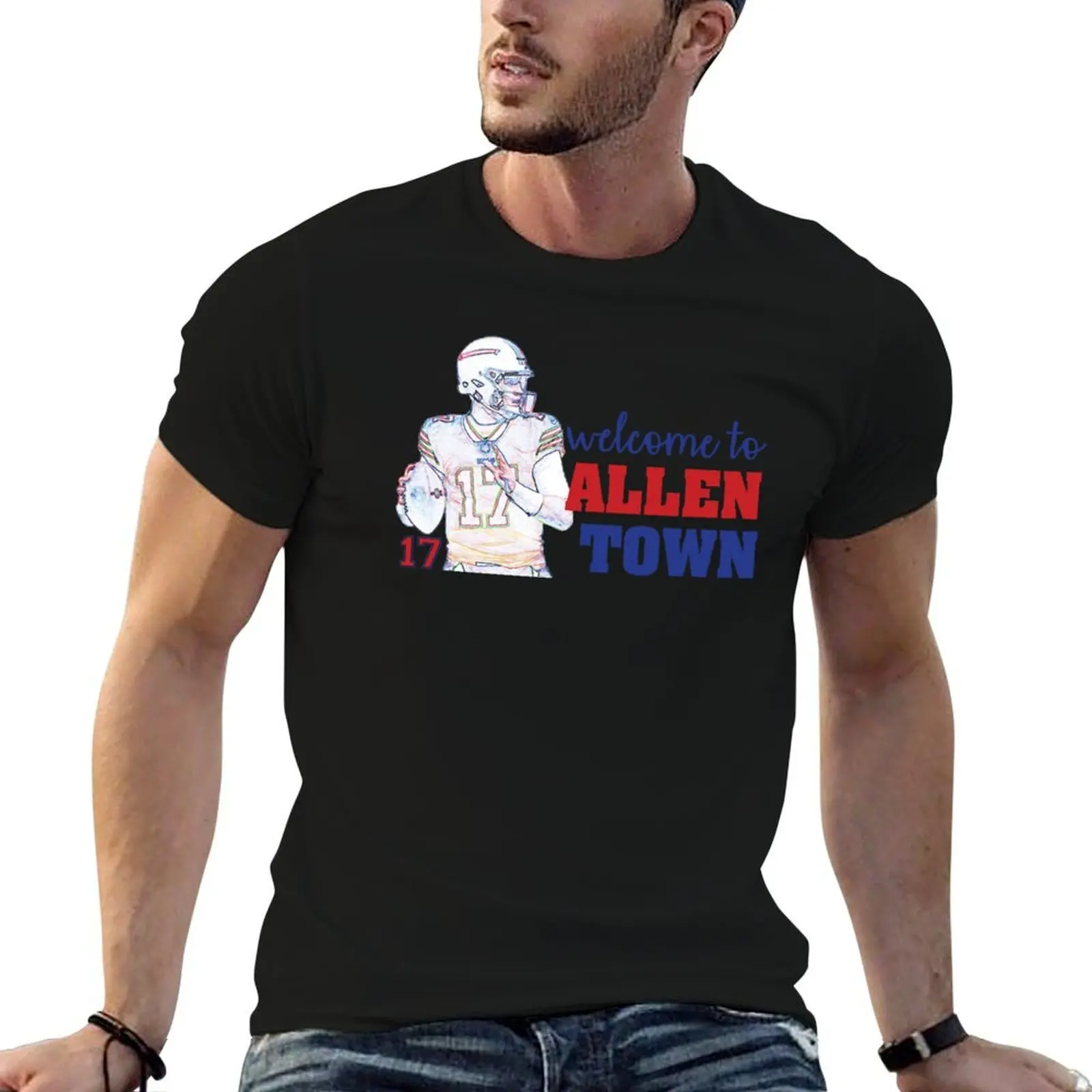 Allen Town T-Shirt kawaii clothes boys whites sweat shirts, men