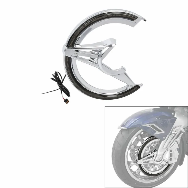 Brake Rotor Cover LED Light Lamp Fit For Honda Goldwing GL1800 GL 1800 2018-2024 Motorcycle