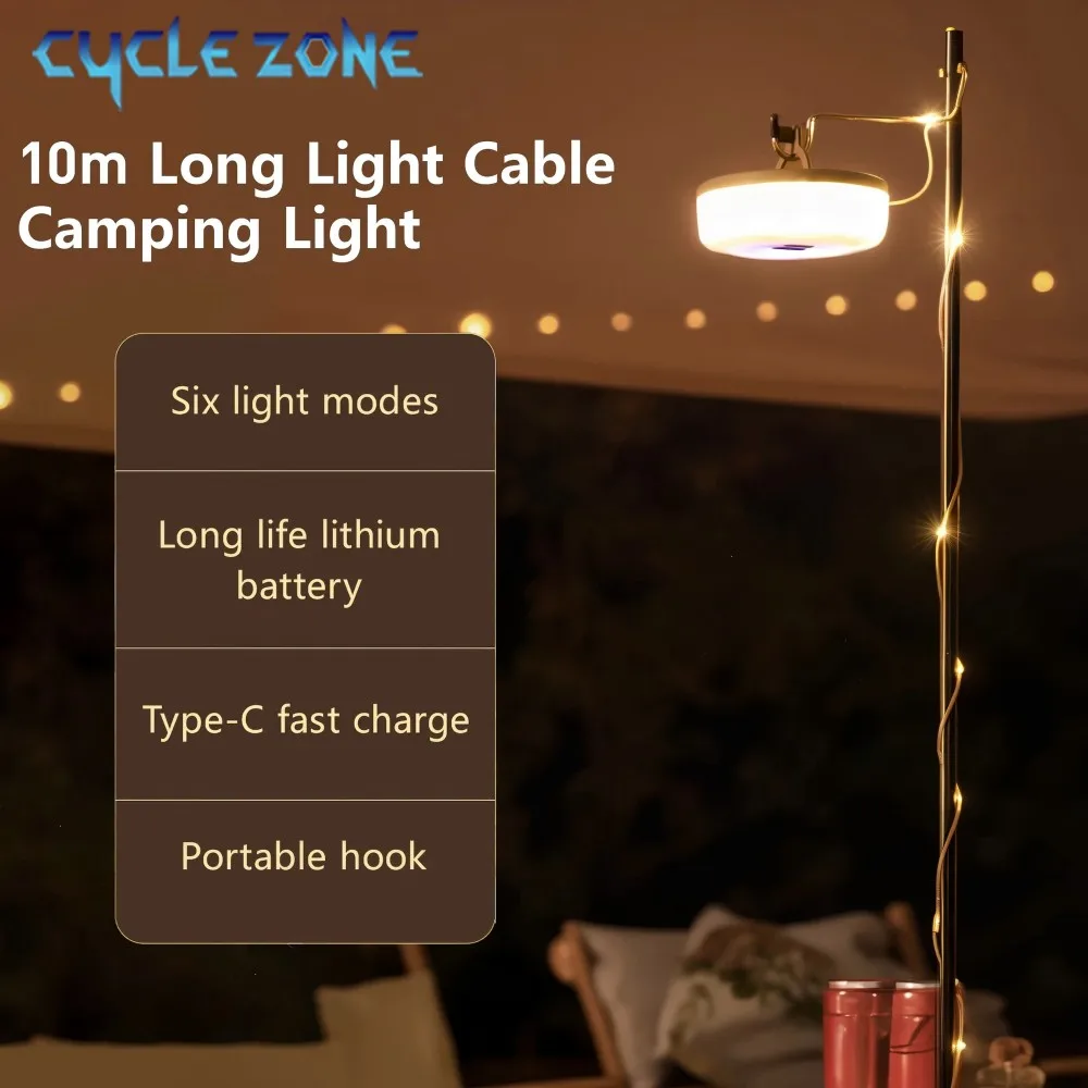 عيد الميلاد الزفاف الديكور أضواء 10 متر الدافئة الأبيض LED سلسلة أضواء للخارجية داخلي حفلة حديقة التخييم جو مصباح