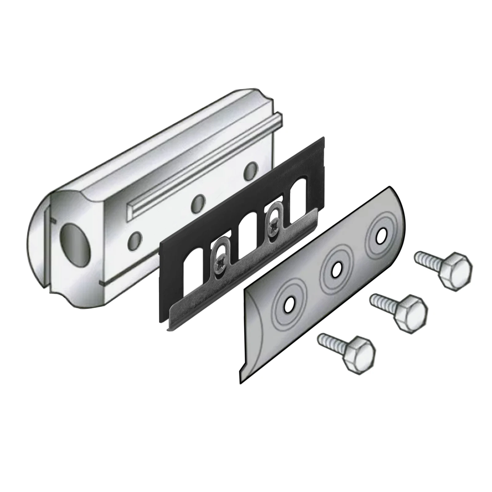 TASP Planer Blade Conversion Holder Clamps + 82mm Planer Blades Set for Electric Hand-Held Planer Stayer Makita, Bosch, DeWalt