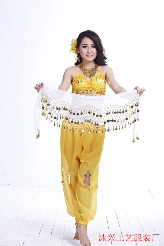 Yongda Jiayi سلسلة الخصر للرقص الشرقي 128 عملة الخصر سلسلة الكبار المبتدئين ممارسة سلسلة الخصر قلادة