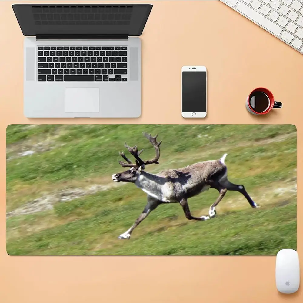 

Elk Mouse Pad Desk Mouse Pad Cute HD Desk Pad Extended Gaming Keyboard Mats Large XXL Gamer Mousepad 90x40