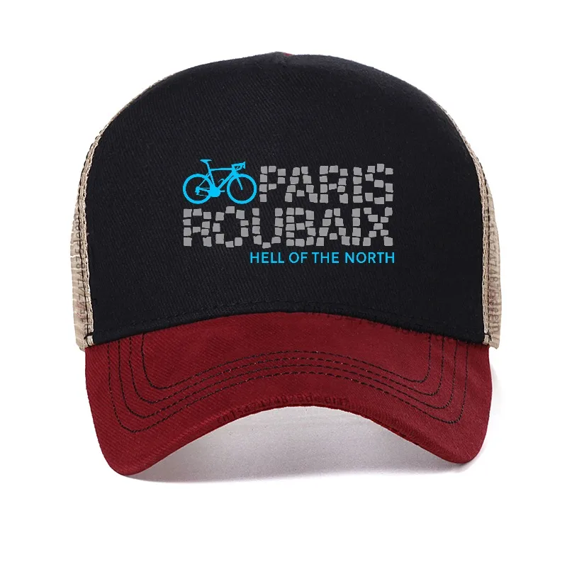 Paris Roubaix Hell Of The North Cycling Baseball cap Summer Adjustable Unisex hat Outdoor  mesh breathable trucker hats Gorras